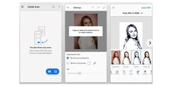بهترین برنامه اسکنر موبایل و اسکن عکس با گوشی 6 اسکنر موبایل ادوبی اسکن