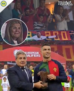 رونالدو اشک مادرش را در آورد!