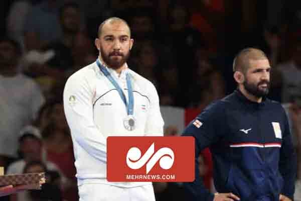 لحظه اهدای مدال نقره امیر حسین زارع در المپیک ۲۰۲۴ پاریس - خبرگزاری مهر | اخبار ایران و جهان