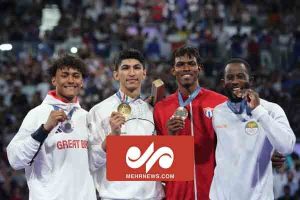 مراسم اهدای مدال طلای آرین سلیمی در المپیک ۲۰۲۴ پاریس - خبرگزاری مهر | اخبار ایران و جهان