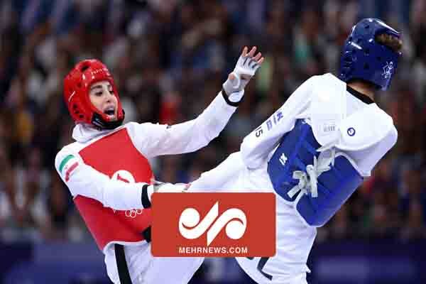 شادی جالب ناهید کیانی پس از پیروزی برابر قهرمان آفریقا در المیپک - خبرگزاری مهر | اخبار ایران و جهان