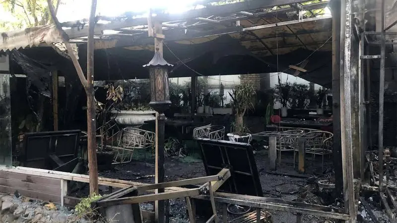 جزئیات آتش سوزی رستورانی در فرحزاد + عکس_خبررسان 5 آتش سوزی در فرحزاد