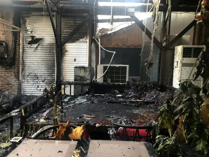 جزئیات آتش سوزی رستورانی در فرحزاد + عکس_خبررسان 4 آتش سوزی در فرحزاد.