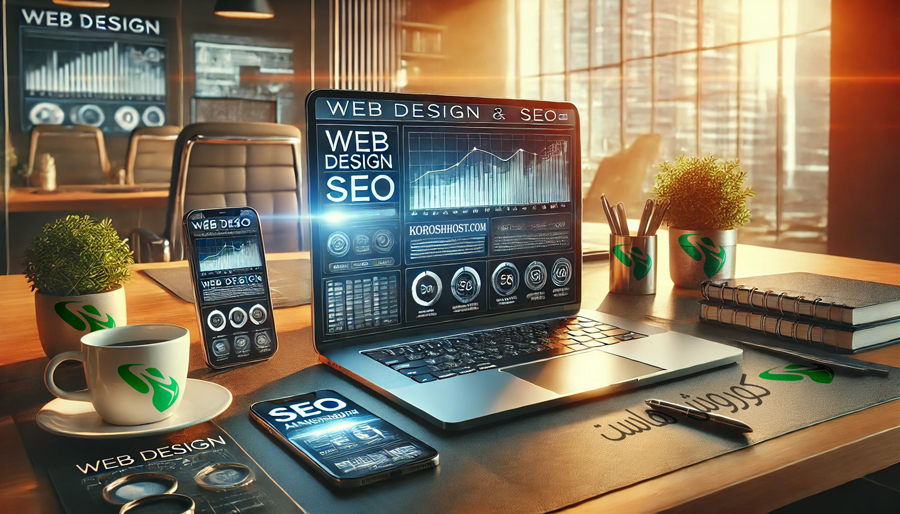 طراحی سایت و سئو حرفه‌ای با کوروش هاست + رشد کسب‌وکار شما با وب‌ سایتی مدرن