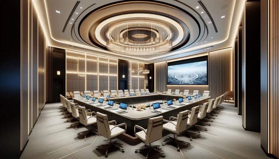  تجهیز سالن کنفرانس با دیانا پروژکتور: راهکاری حرفه ای برای جلسات مؤثر 