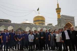تشرف سروقامتان والیبالیست ایران به حرم مطهر امام رضا(ع) - خبرگزاری مهر | اخبار ایران و جهان