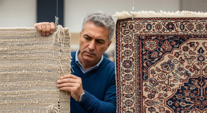 مشخصات فرش ۷۰۰ شانه تقلبی چیست_خبررسان 3 فرش ماشینی 700 شانه