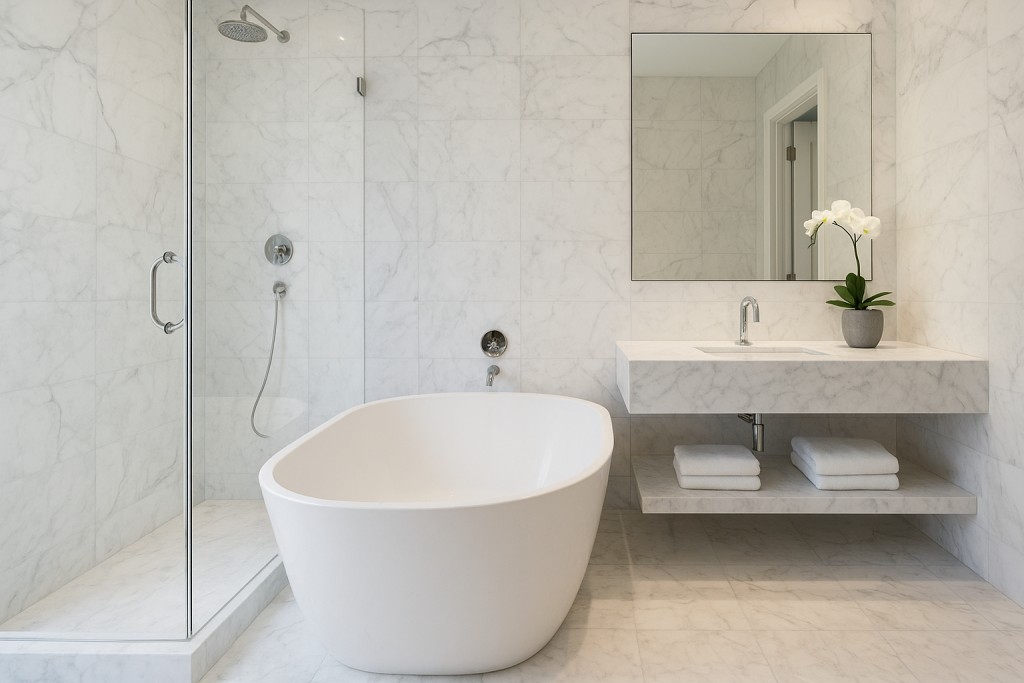 نکات مهم در مورد استفاده از سنگ در حمام و سرویس بهداشتی