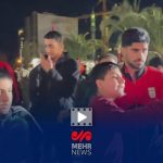 گزارش خبرنگار مهر از وجود بازیکنان تیم ملی فوتبال در میدان ولیعصر