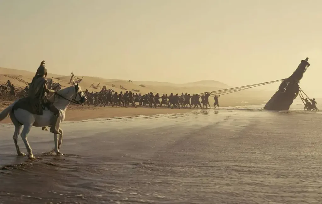 pulling the trojan horse from the sea in the odyssey 1